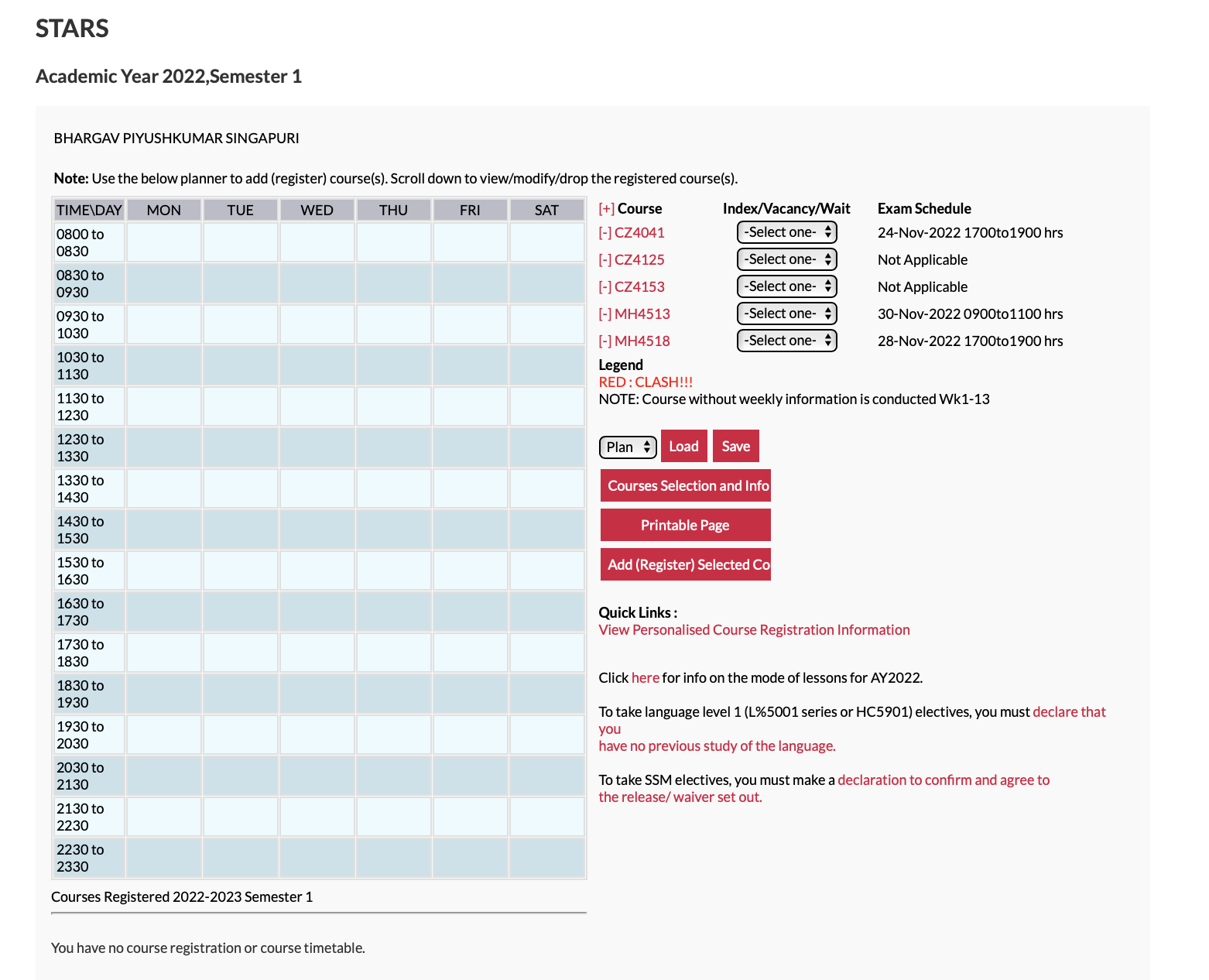 Course Index